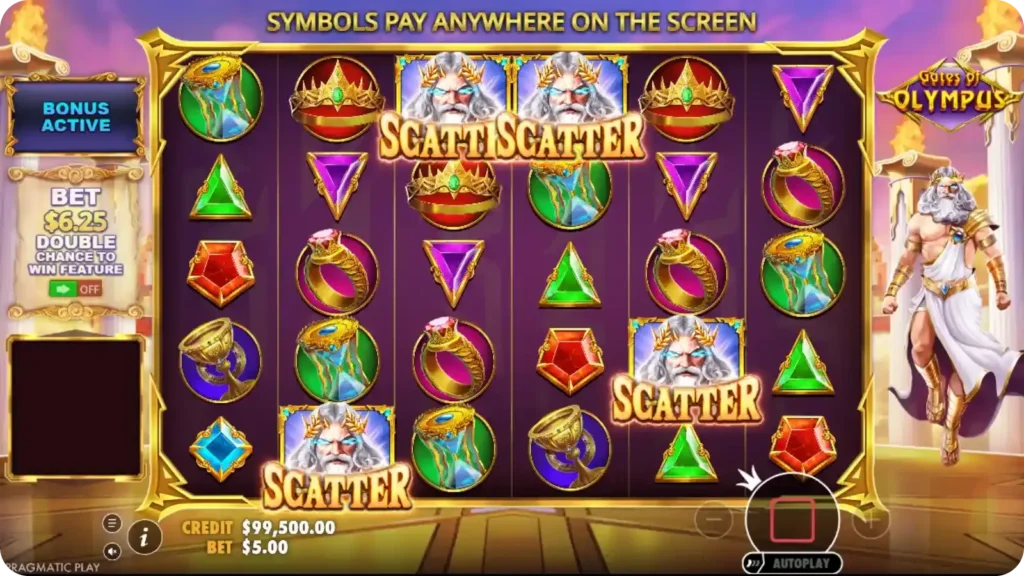 Free Spins Feature in Gates of Olympus